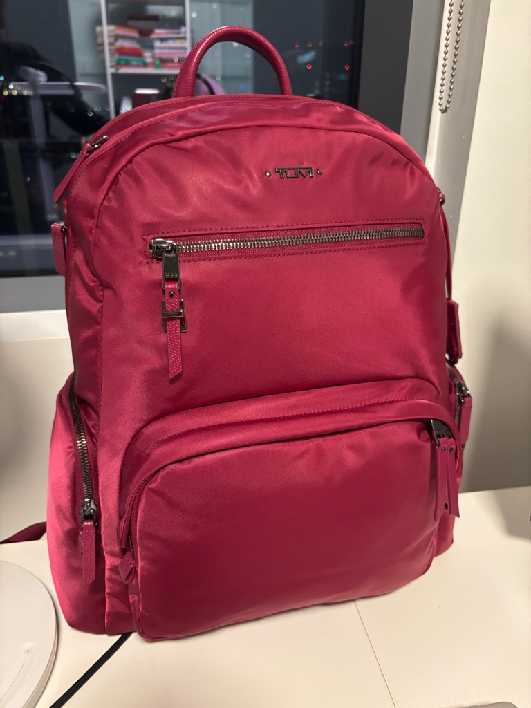Tumi Limited Edition Maroon Daria - Sleek Travel Backpack For Women